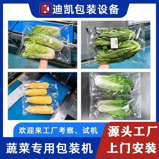 机 全自动蔬菜包装 机菜心瓜果套袋打包机450果蔬装 袋打孔枕式 包装