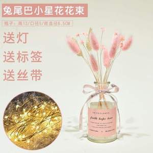 餐桌陶瓷插花小清新花瓶创意时客厅电视柜干花花器摆件1