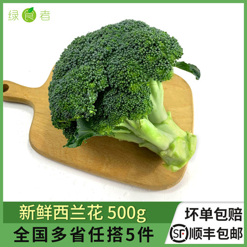 新鲜西兰花500g时令蔬菜清炒食材