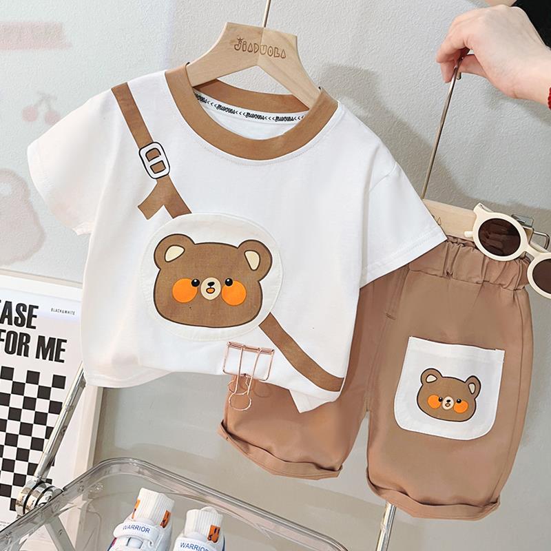 婴儿衣服夏季宝宝套装男童装夏装女9春6一12个月五7八2岁半1周岁3