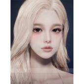 VINMKIN 韩系脸 V酱 AION2永恒之塔2台服韩服魔族天族捏脸女