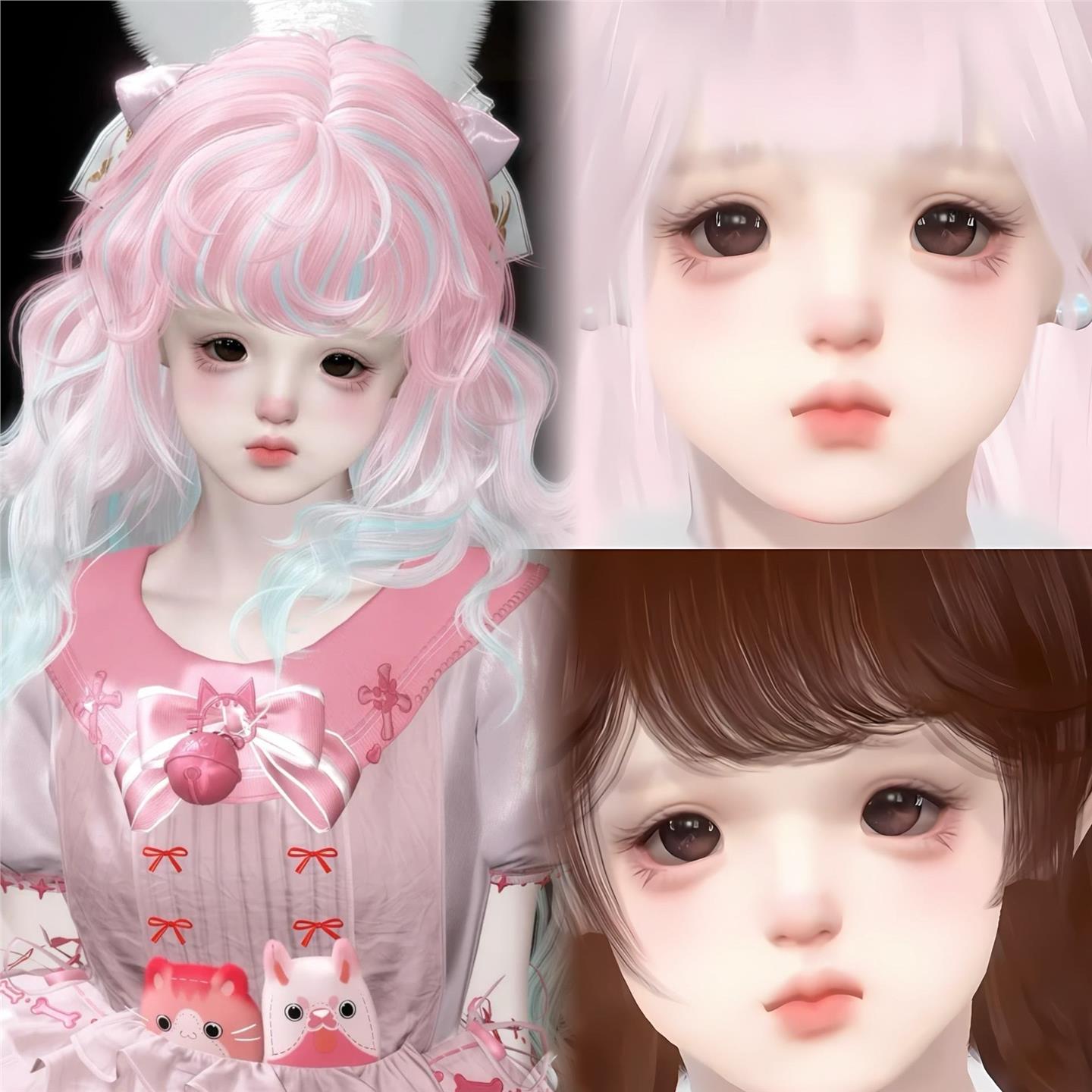 莓理猫 歪嘴小宝宝 Oiio 小圆  逆水寒手游捏脸女通用