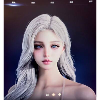 雪月 带体型 AION2 永恒之塔2捏脸女通用 发捏脸细节自己捏
