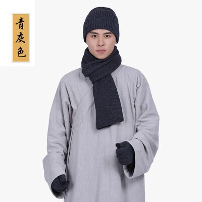 特价僧帽冬季僧人帽子围巾手套加绒三件套和尚尼姑寺院师傅出家人
