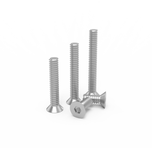 固菲亚304不锈钢平头埋头沉孔螺钉螺栓内六角沉头螺丝M3M4M5M6M8