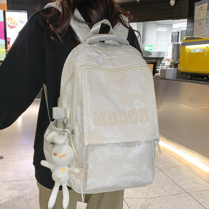 日本进口减负护脊 超大容量中学生初中生书包女高中生女生大学生