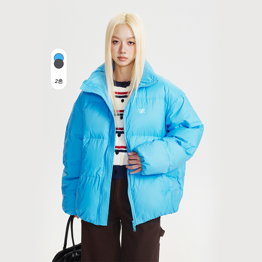 CATTEE美式白鸭绒立领羽绒服