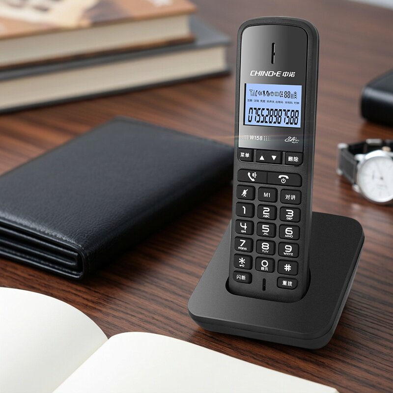 中诺W158 数字无绳电话机无线座机办公子母机单机 固定家用座机