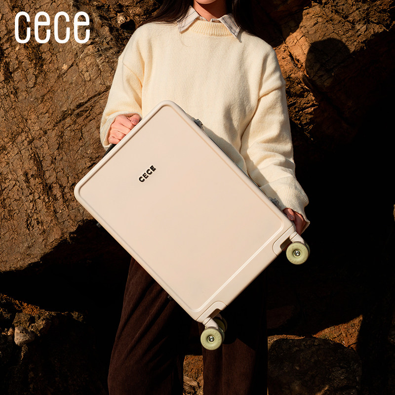 cece2026新款铝框行李箱20寸便携登机箱女学生拉杆箱男旅行密码箱