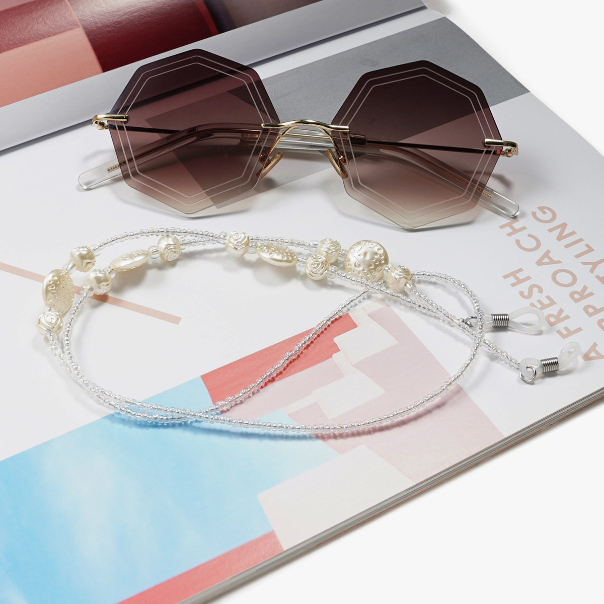 眼镜挂链古风眼镜挂绳复古防滑防脱落链子眼镜链挂脖女时尚链子潮