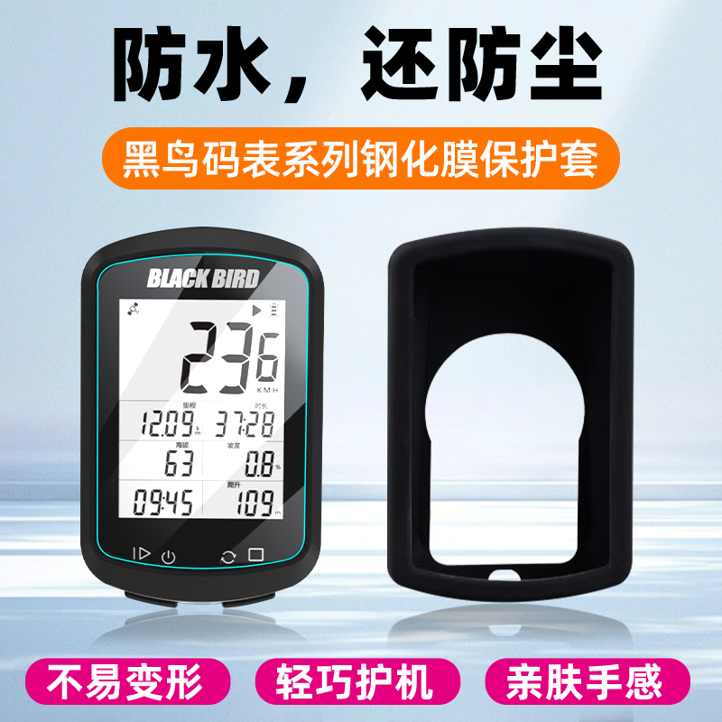 西骑者黑鸟码表屏幕钢化膜