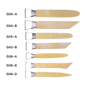 带齿竹制刮刀精雕油泥泥雕刮刀雕塑工具修坯刀雕刻竹制工具泥塑刀