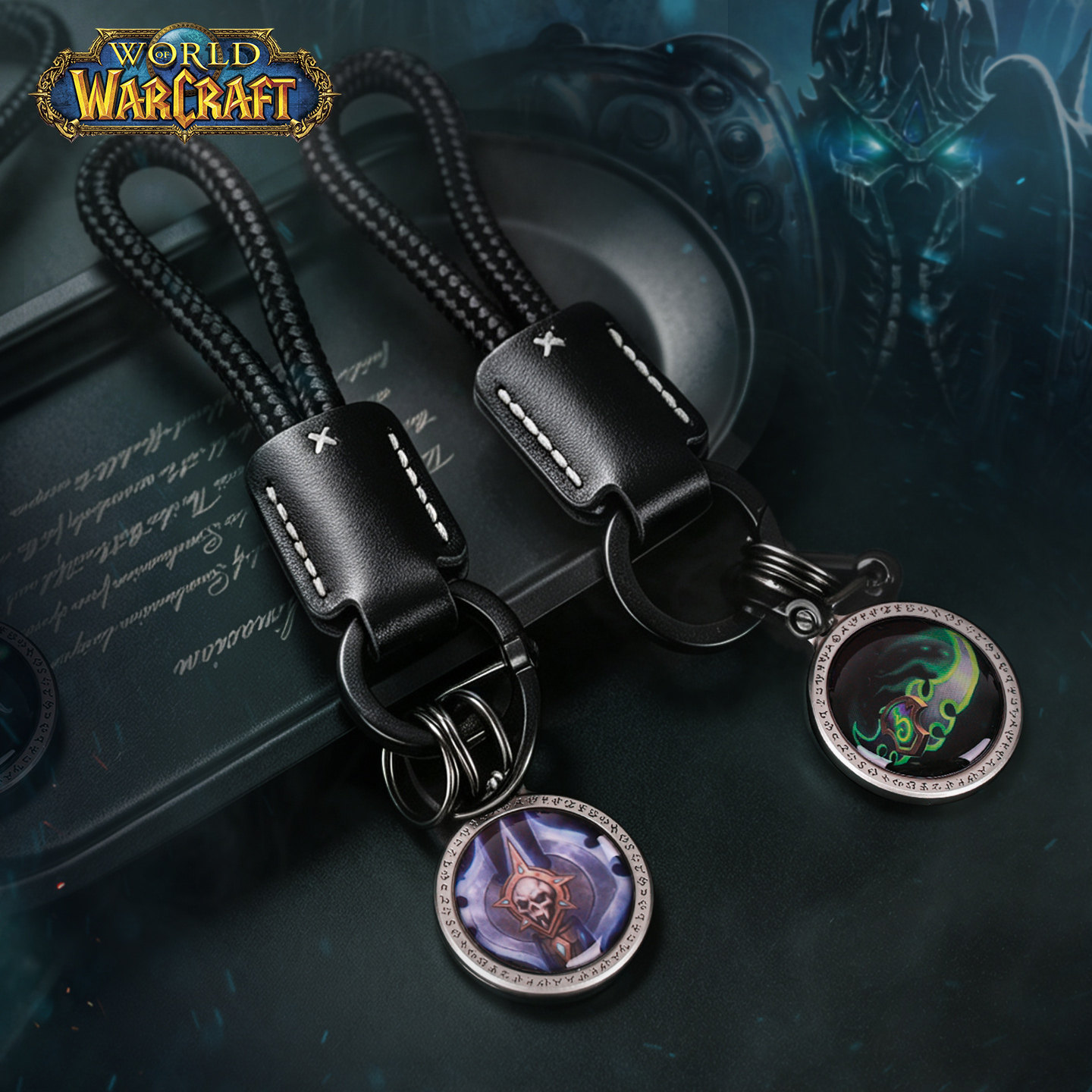 Blizzard暴雪官方游戏周边魔兽世界职业复古钥匙扣挂件