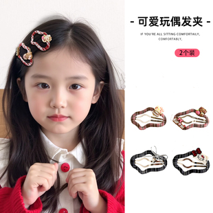 儿童发夹前额刘海夹子女童宝宝BB夹发饰不伤发小女孩精致发卡头饰