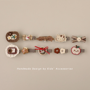 儿童发夹女宝宝胎毛夹发卡不伤发发饰婴幼儿发量少胎毛夹夹子头饰