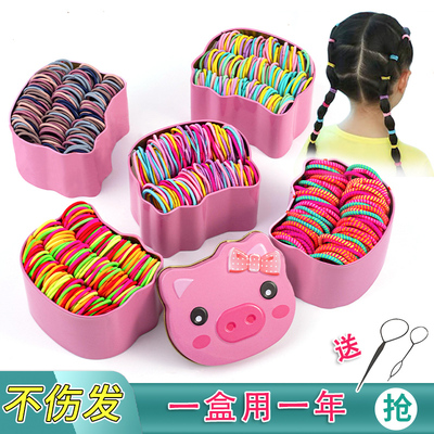 【卷后6.8元】可爱儿童彩色发绳100根