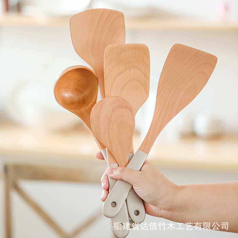 新款直销木铲不沾锅专用锅铲木质长柄炒菜铲家用木制厨具套装刻字,厨房/烹饪用具,木铲,淘宝优惠券,粉丝福利购,淘宝优惠卷