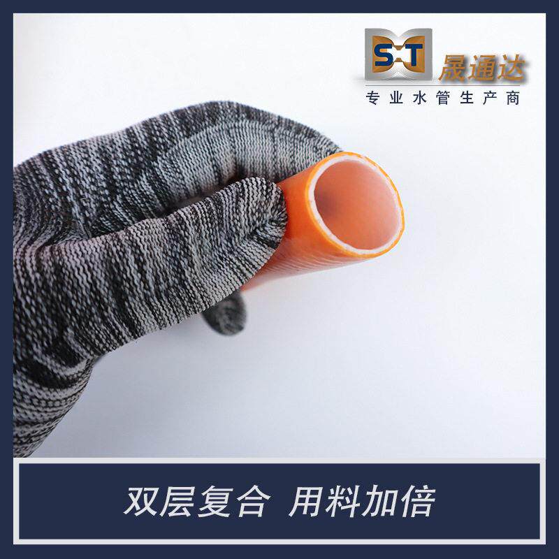 新款直销PVC强线管加厚蛇皮管园林浇花软管1寸软水管耐压塑料黄色