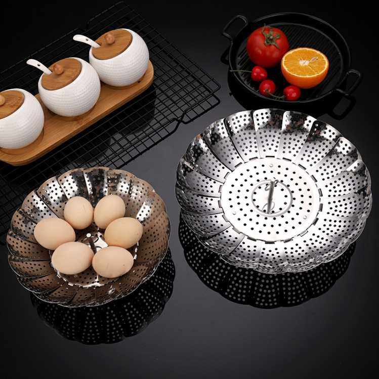 新款直销不锈钢创意伸缩蒸盘折叠水果篮架鸡蛋蒸架家用馒头蒸笼蒸,厨房/烹饪用具,蒸格/蒸片/蒸架,淘宝优惠券,粉丝福利购,淘宝优惠卷