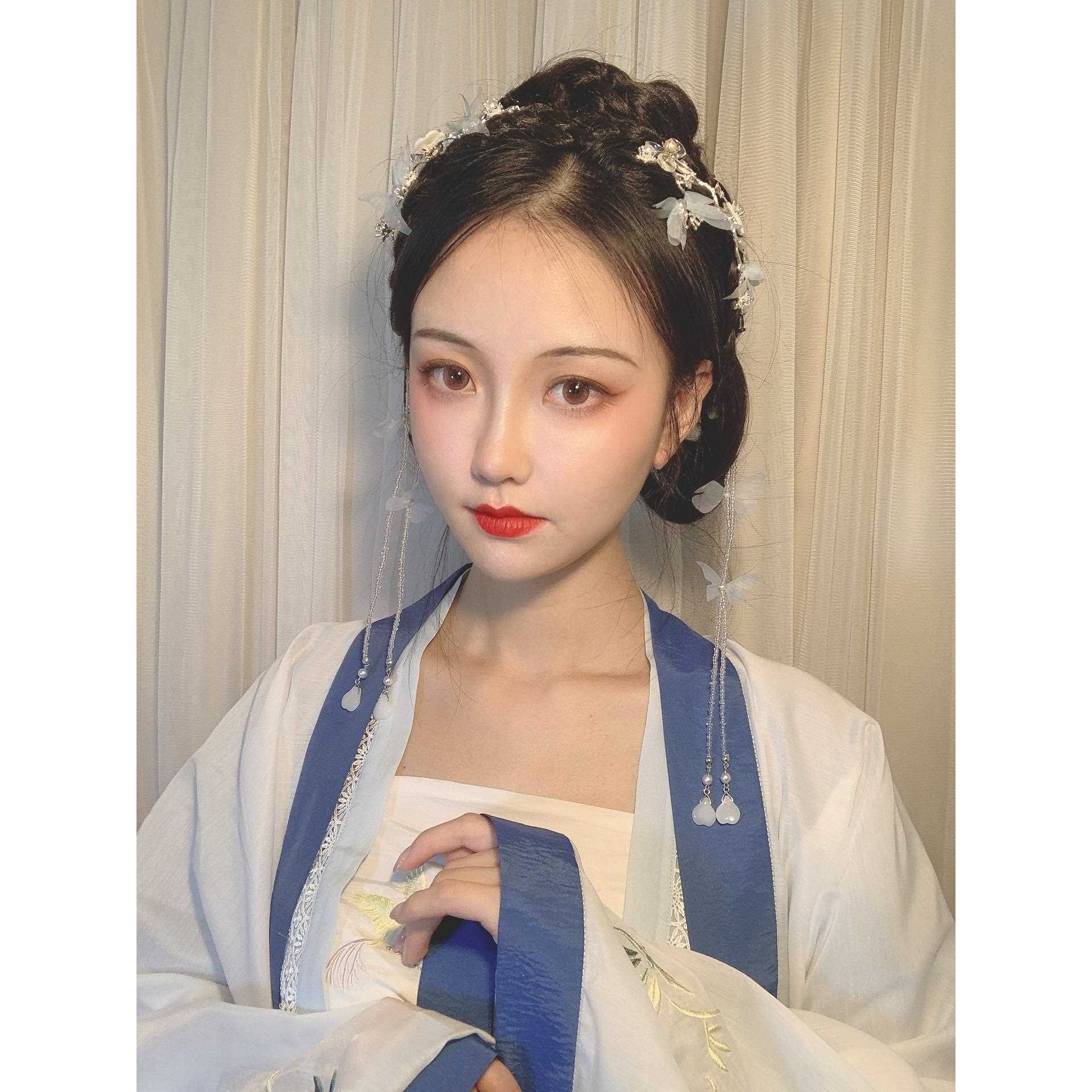 新款直销古风汉服古装仙女造型假发包辫子盘发组合套装仙气百搭影