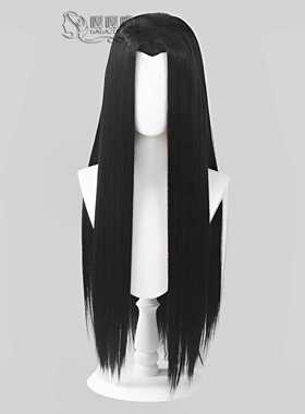 新款直销古风古装影视黑色白色灰色万用美人尖cos假发头套通用黑