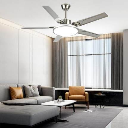 新款直销北欧家用客厅灯餐厅卧室大灯盘电扇灯led风扇灯吊扇灯节