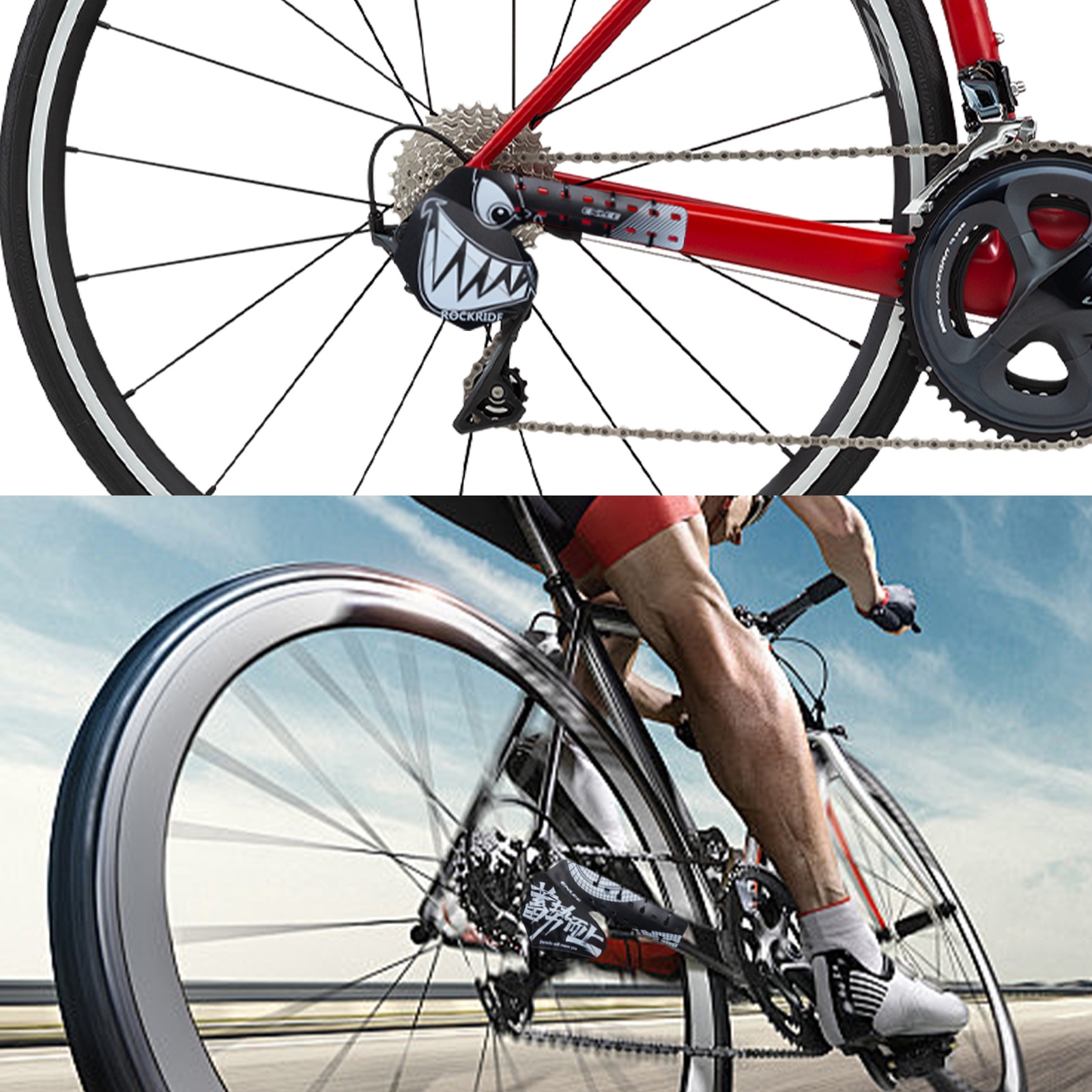 新款直销ENLEE自行车后拨保护板 山地公路车后拨变速器保护盖护拨