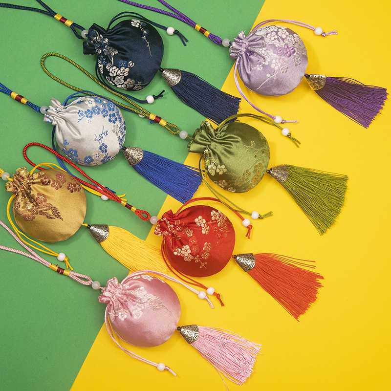 新款直销端午节香包袋艾草香囊袋车载挂件随身荷包古风梅花锦缎刺,居家日用,香包/香囊,淘宝优惠券,粉丝福利购,淘宝优惠卷