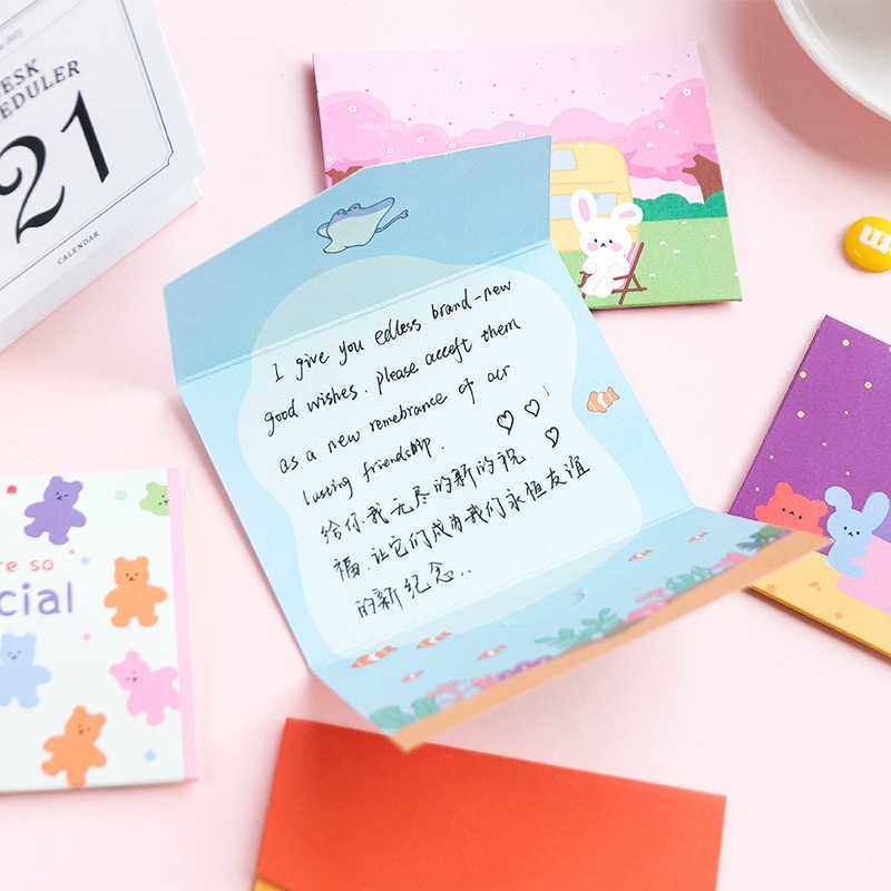 新款直销寄语 可爱派送折叠信封卡片 迷你可爱礼物留言贺卡祝福卡,文具电教/文化用品/商务用品,信纸,淘宝优惠券,粉丝福利购,淘宝优惠卷