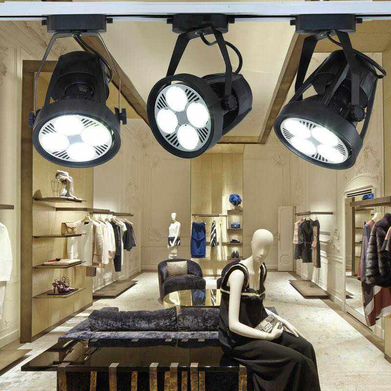 新款直销par30射灯led轨道灯导轨服装店商铺展厅节能商用超亮led,家装灯饰光源,轨道灯,淘宝优惠券,粉丝福利购,淘宝优惠卷