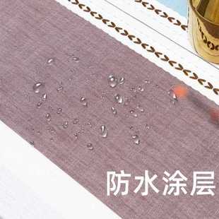 直销跨境亚马逊爆款 新款 仿棉麻防水防油长方形桌布免洗家用餐桌布