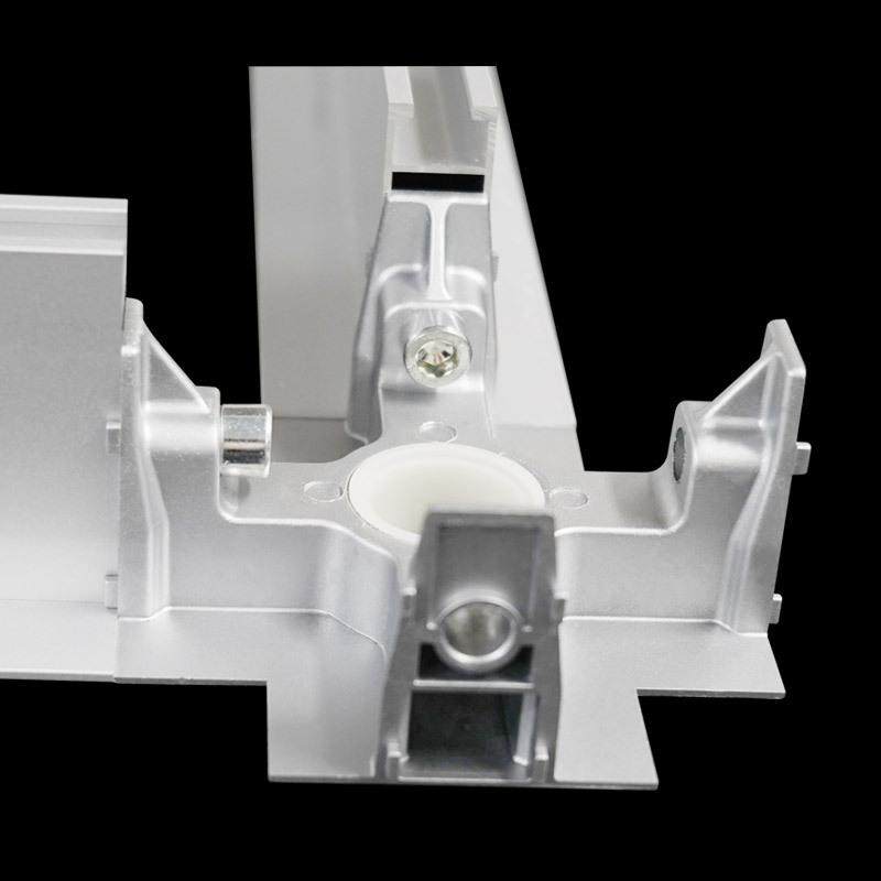 新款直销百级车间净化铝型材龙骨配件吊顶十字连接件 固定件FFU锌