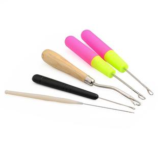 直销现货亚马逊跨境编织小钩毛衣针勾针 新款 diy工具毛线带舌钩针
