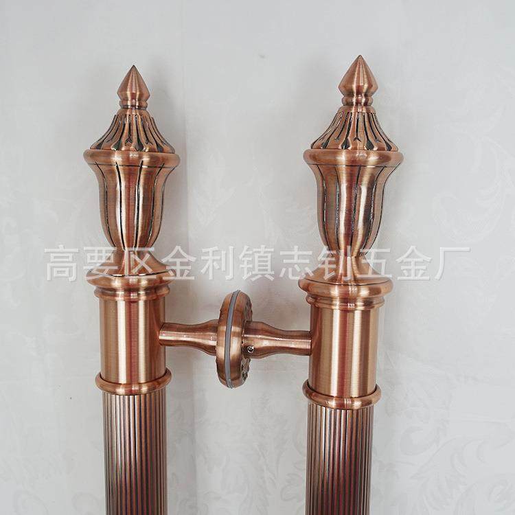 新款直销欧式全铜大门拉手酒店KTV别墅豪华大拉手玻璃门把手五金