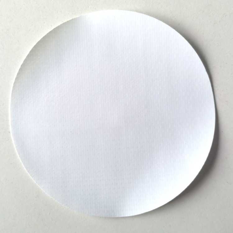 新款直销双面雾面平纹0.5mm双面雾面白色标签用pvc夹网布8