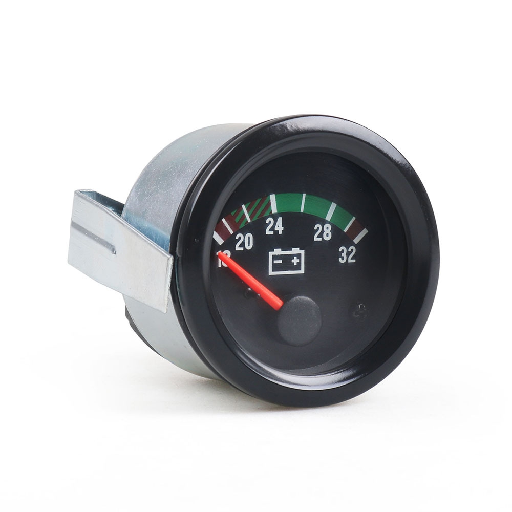 新款直销2寸52mm指针式电压表 18-32V伏特表 机械工程车发电机组