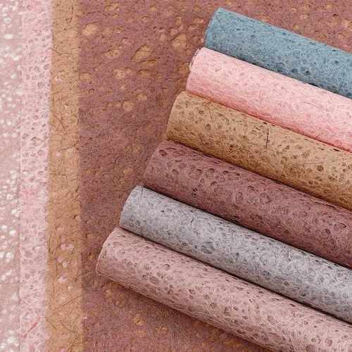 新款直销镂空梦幻纸麻丝纤维纸高质感梦幻马卡龙纸手工包花艺术纸