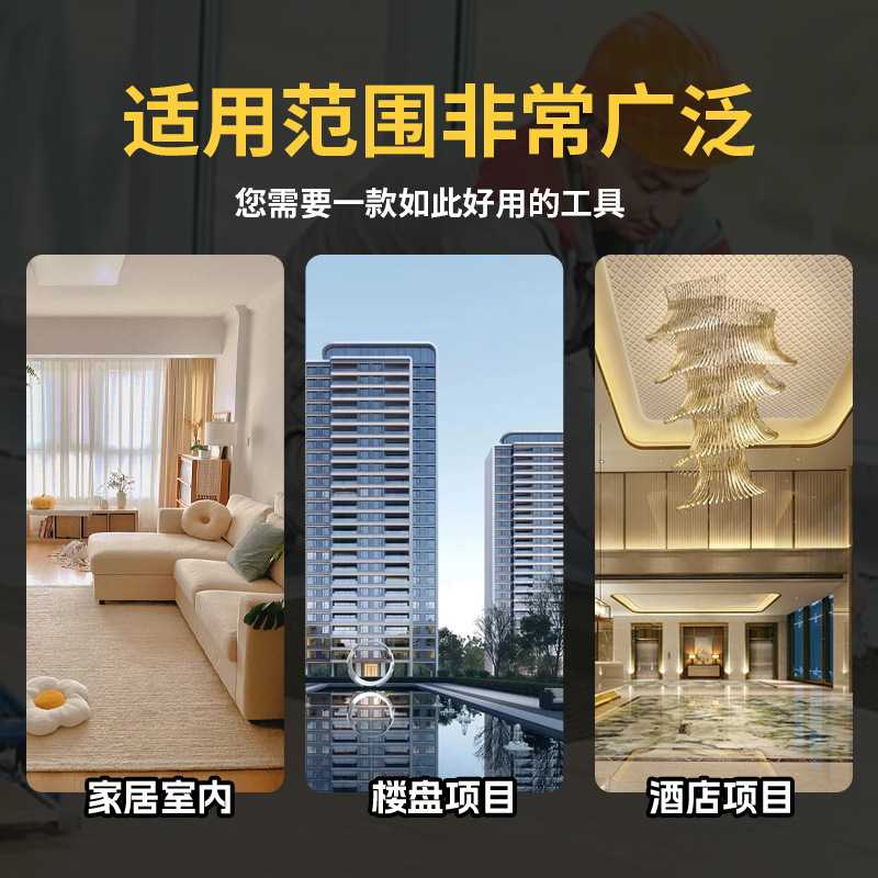 新款直销添尚星加厚三轴承玻璃胶枪省力自动断胶旋转填缝枪结构胶