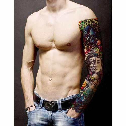新款直销直销纹身贴 量大从优 防水大图全臂纹身贴纸 亚马逊tatto