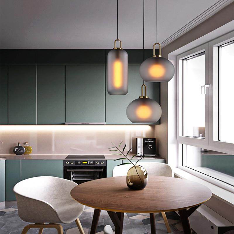 新款直销北欧后现代简约创意餐厅卧室床头复古工业风玻璃轻奢客厅,家装灯饰光源,智能吊灯,淘宝优惠券,粉丝福利购,淘宝优惠卷