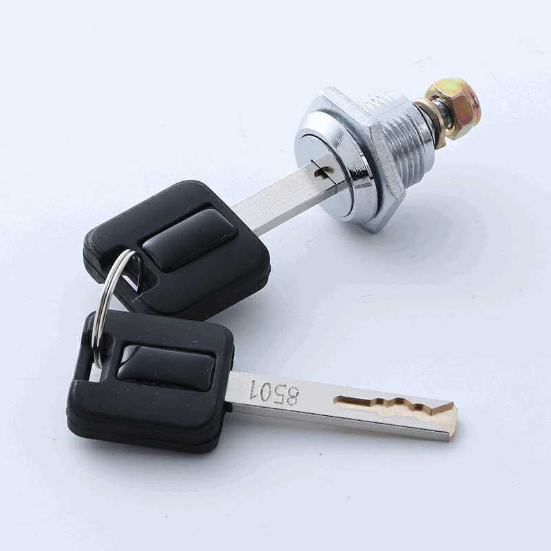 新款直销锌合金螺纹锁芯 通用叶片锁芯防盗门锁芯 保险箱柜锁 转