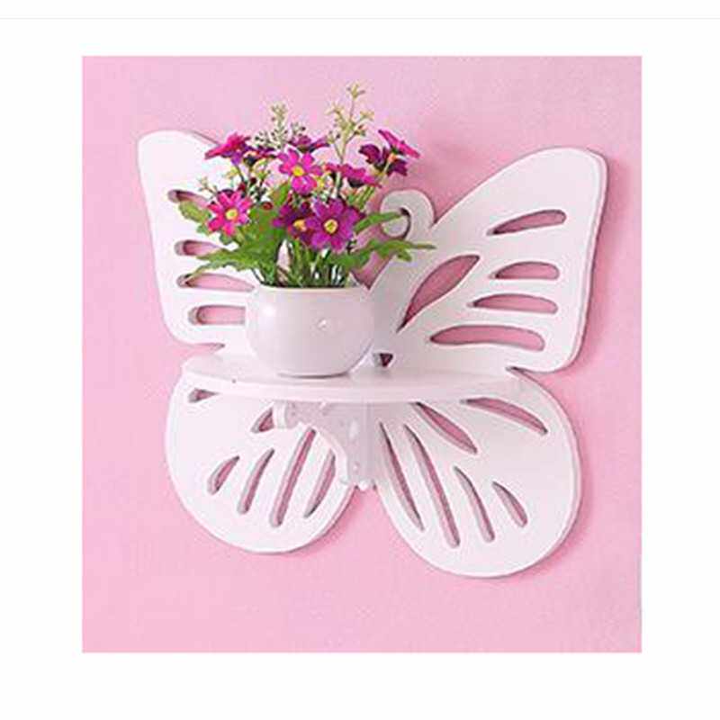 新款直销田园墙壁装饰品挂架置物架客厅墙上置物架墙体搁板创意浴