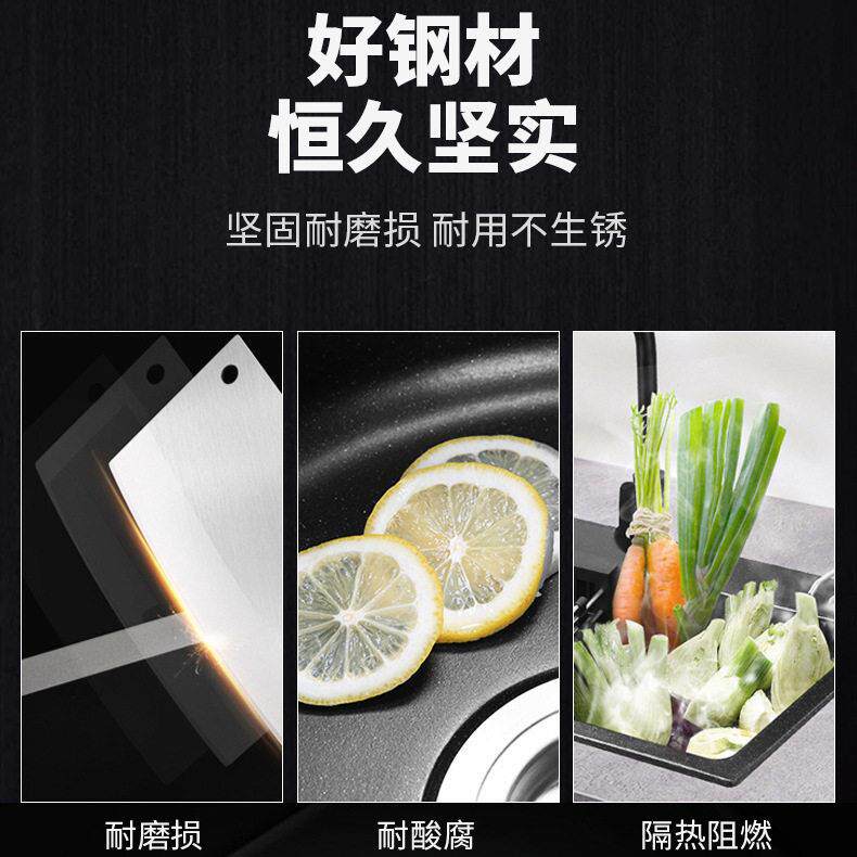 新款直销304不锈钢加厚水槽外贸出口手工双水槽洗菜盆洗碗池带抽