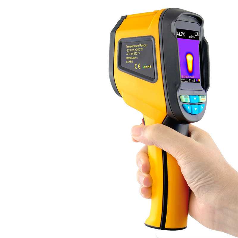 新款直销红外热像仪HT-02 -20℃~300℃彩屏可视热成像仪手持式热