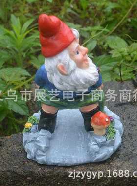 新款直销跨境新款装饰摆件排水管矮人搞怪精灵装饰品摆件树脂工艺