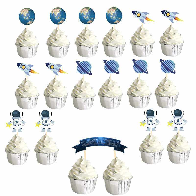 新款直销太空蛋糕插牌 生日蛋糕插旗 儿童生日主题派对布置甜品台,节庆用品/礼品,甜品台装饰,淘宝优惠券,粉丝福利购,淘宝优惠卷