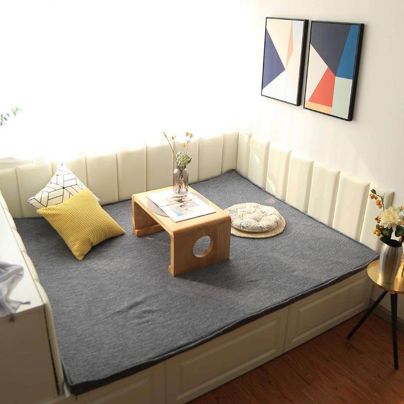 新款直销可定现代床头板靠垫榻榻米软包墙围炕围床围无床头自粘靠,家装主材,背景墙软包,淘宝优惠券,粉丝福利购,淘宝优惠卷