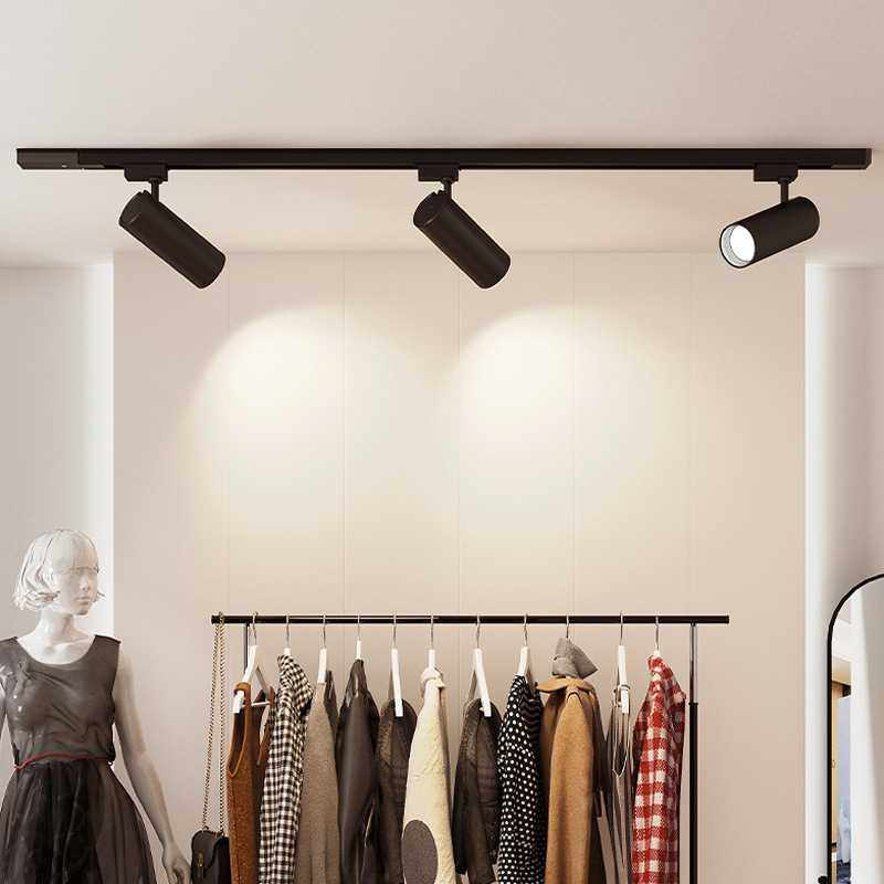 新款直销轨道射灯服装店LED射灯商用导轨灯店铺商业照明COB滑轨灯,家装灯饰光源,轨道灯,淘宝优惠券,粉丝福利购,淘宝优惠卷