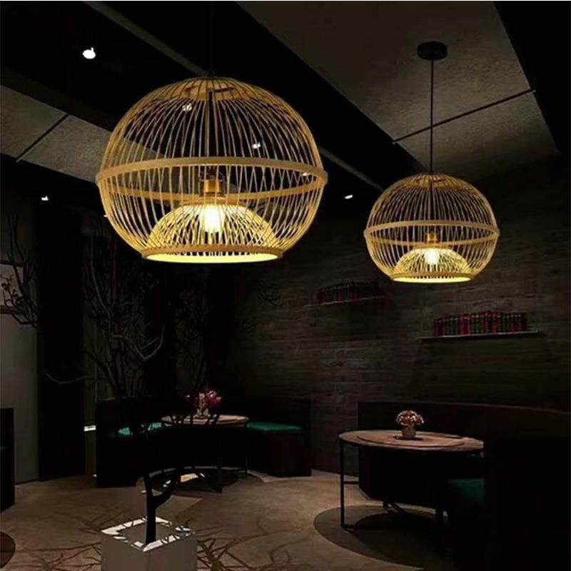 新款直销新款新中式农家乐民宿客栈吊灯中式竹编藤艺吊灯东南亚餐,家装灯饰光源,智能吊灯,淘宝优惠券,粉丝福利购,淘宝优惠卷