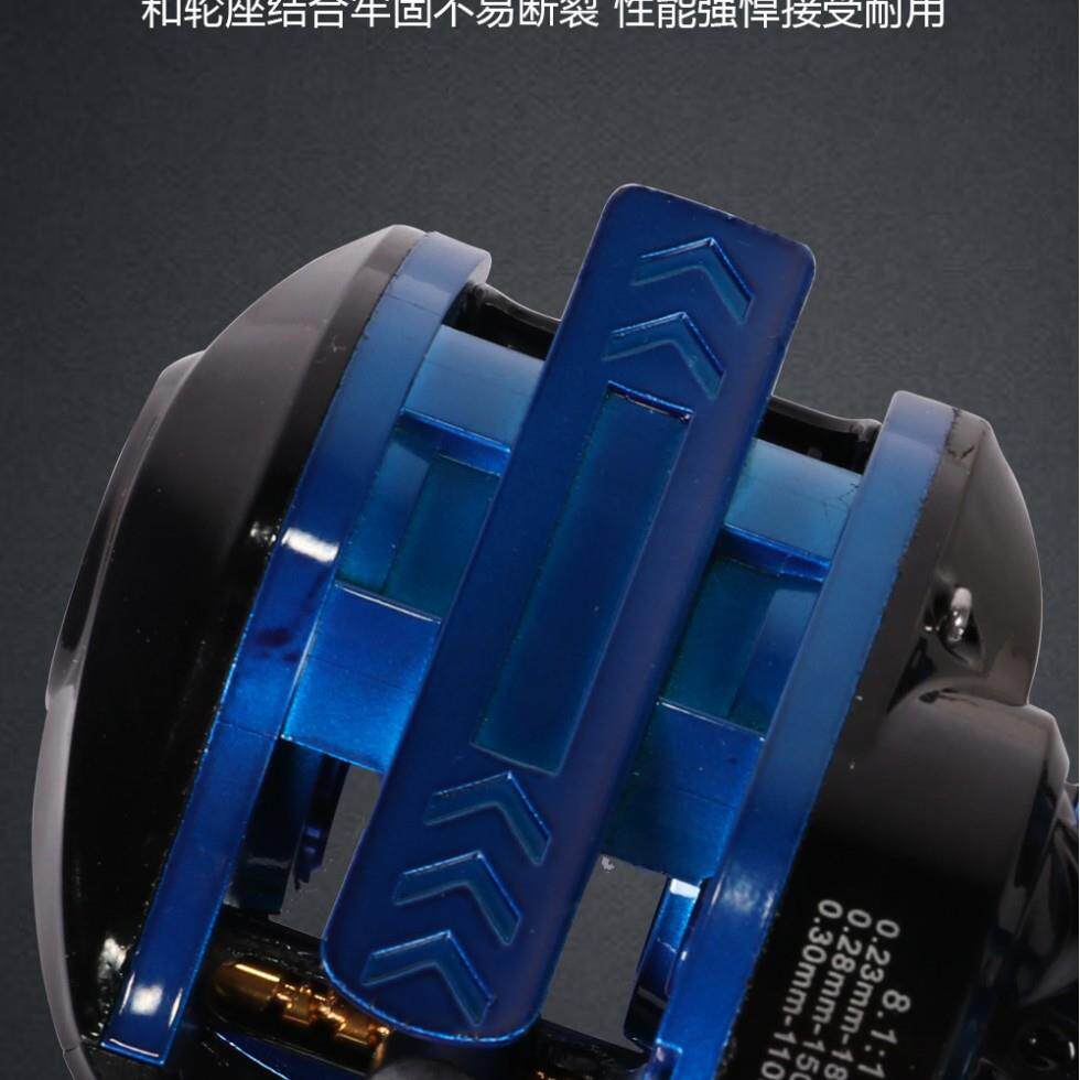 新款直销三刹车防炸线渔轮路亚竿渔具马口远投磁力刹车打黑金属线